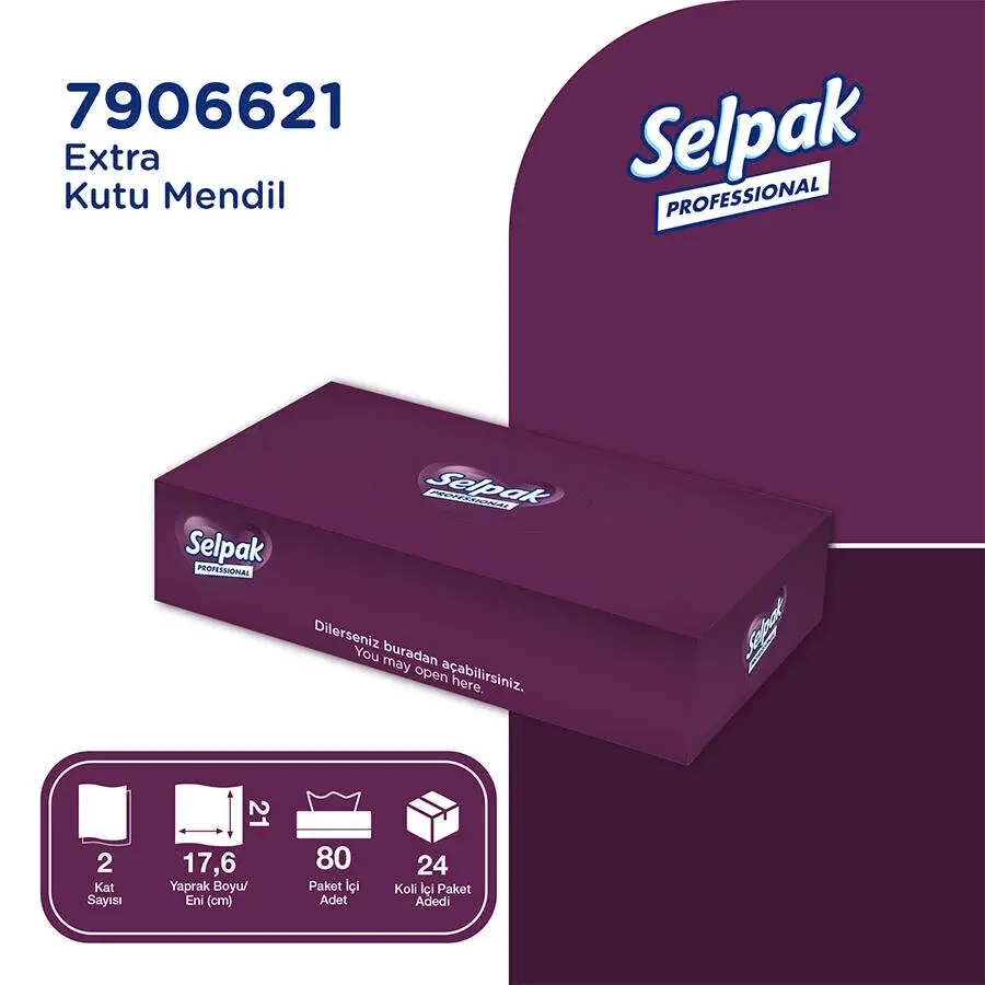 Selpak Kutu Mendil 80 Yaprak