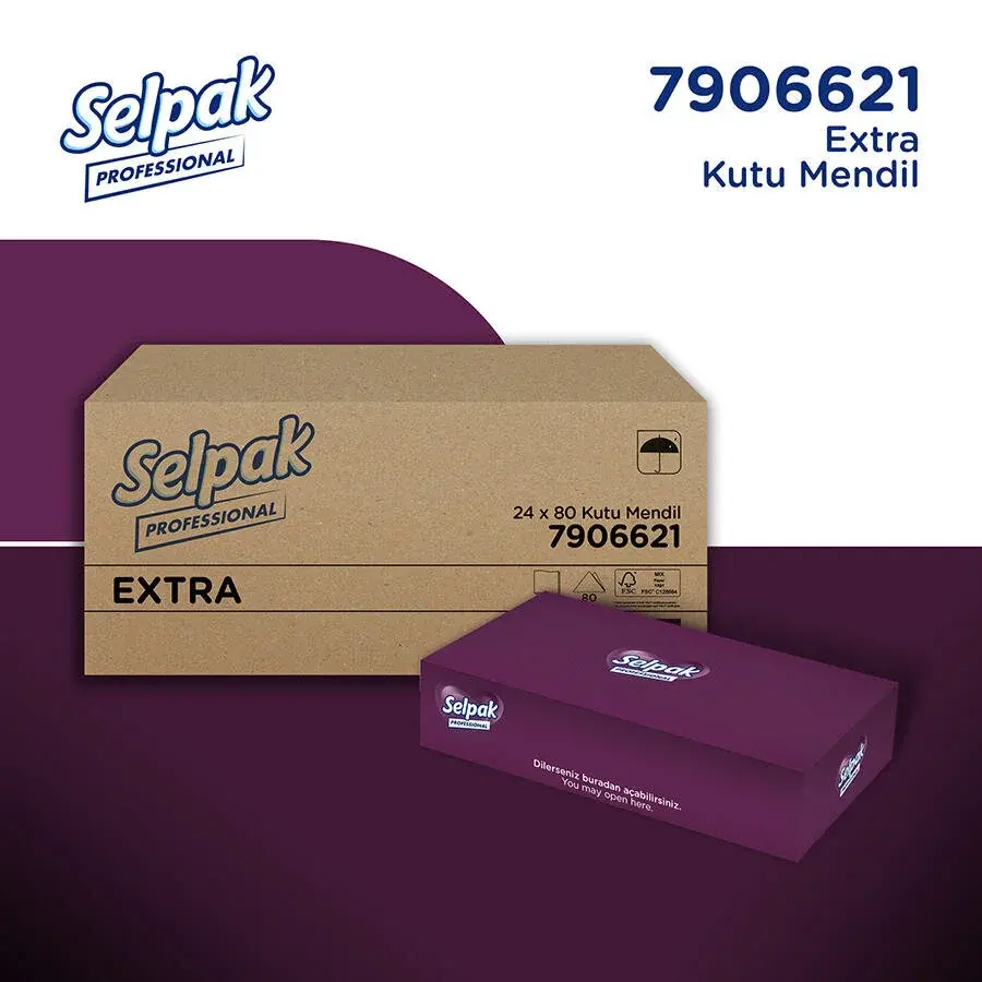 Selpak Kutu Mendil 80 Yaprak