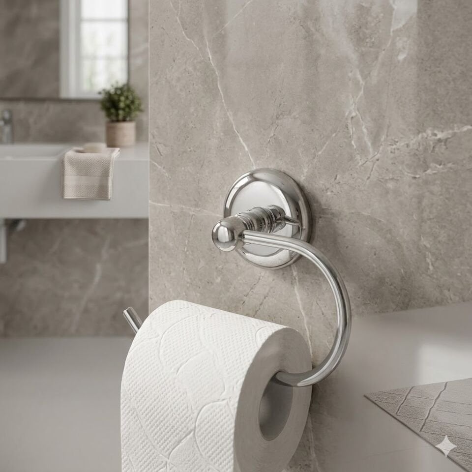 Krom Ev Tipi Wc Kağıt Asacağı