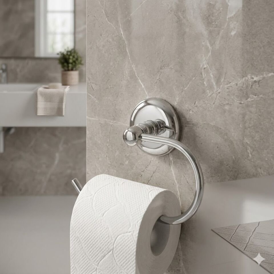 Krom Ev Tipi Wc Kağıt Asacağı