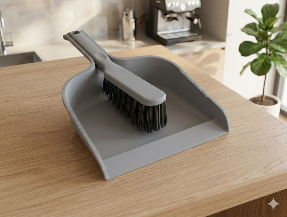 El Tipi Fırçalı Faraş Seti - Birbirine Geçmeli Pratik Tasarım