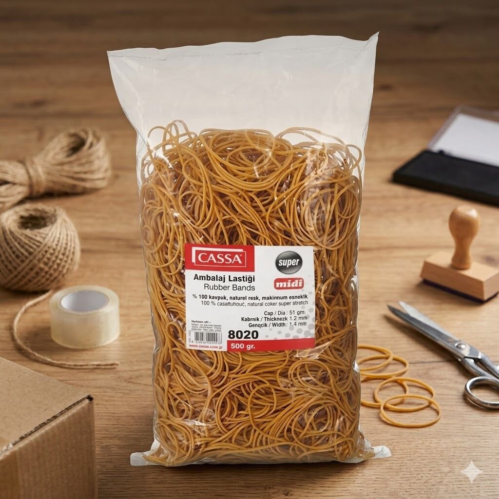 Cassa 8020 Ambalaj Lastiği 500 Gr Midi