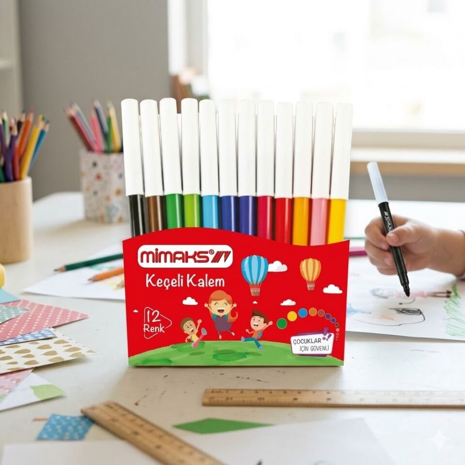 Mimaks Keçeli Kalem 12 li