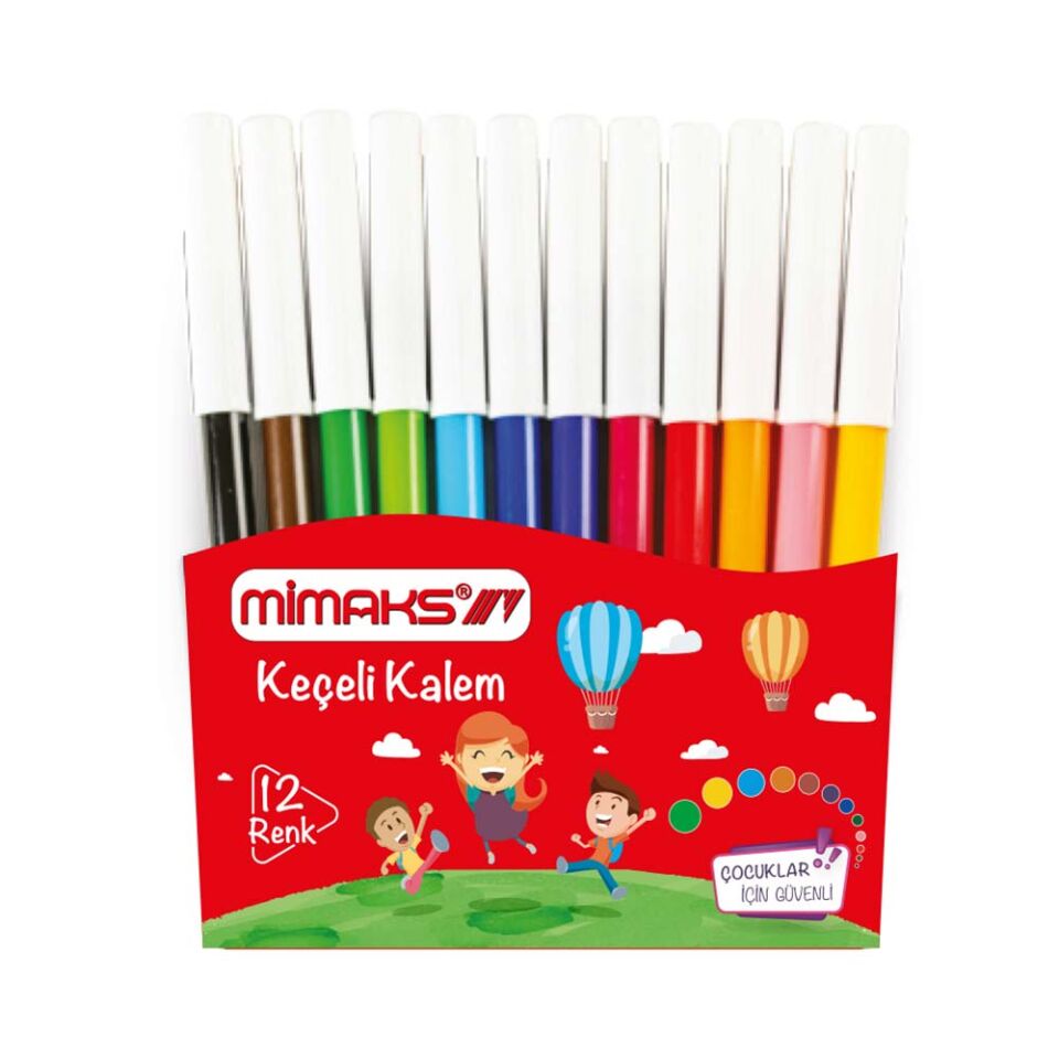 Mimaks Keçeli Kalem 12 li