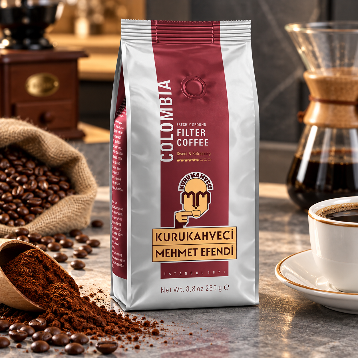 Mehmet Efendi Filtre Kahve Colombian 250 Gr