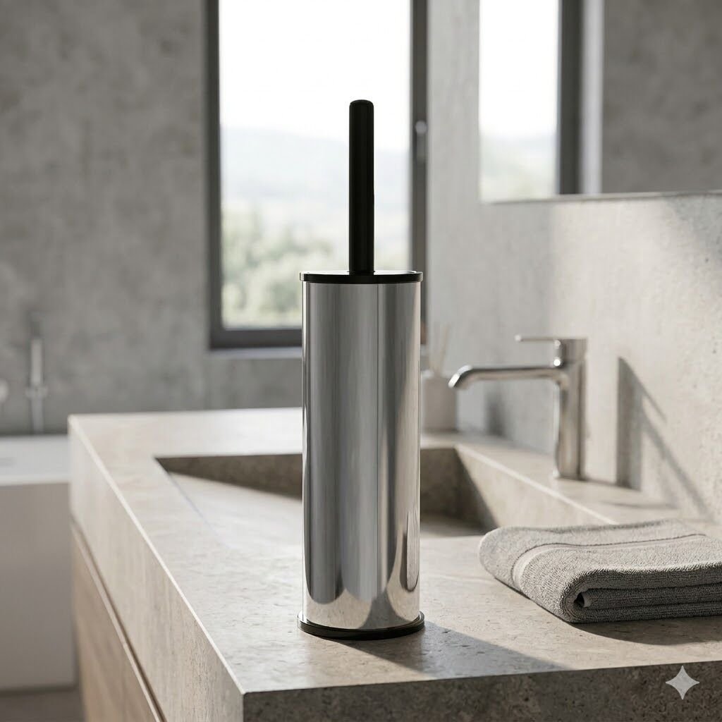 Krom Mikro Klozet Fırçası