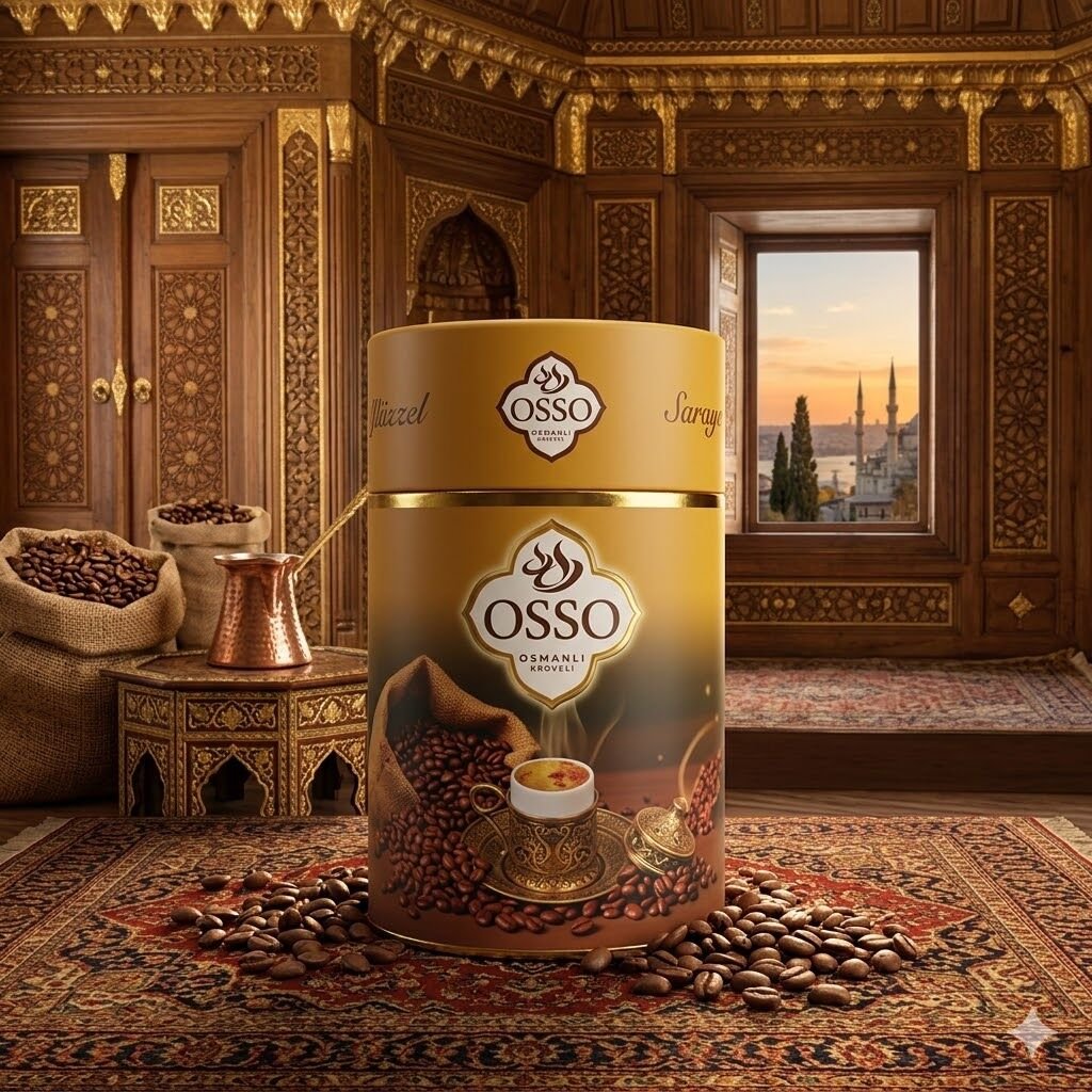 OSSO OSMANLI KAHVESİ SİLİNDİR KUTU 200 GR