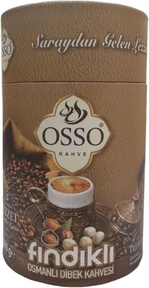 OSSO Fındıklı Dibek Kahvesi 200 Gr Silindir Kutu