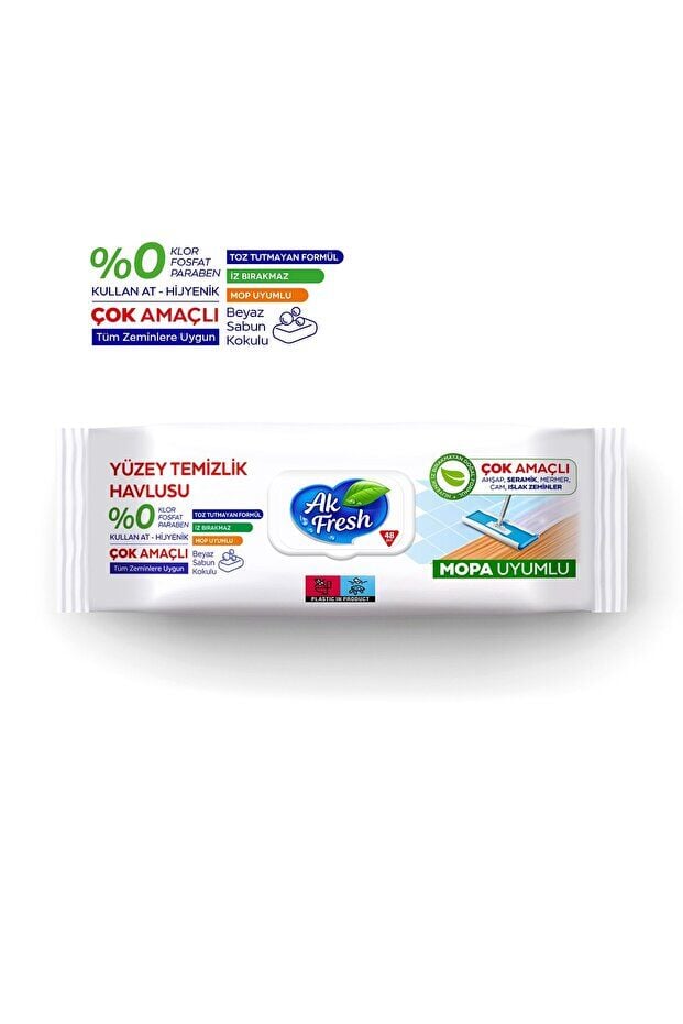 Akfresh Mop Yüzey Havlusu 50 Li
