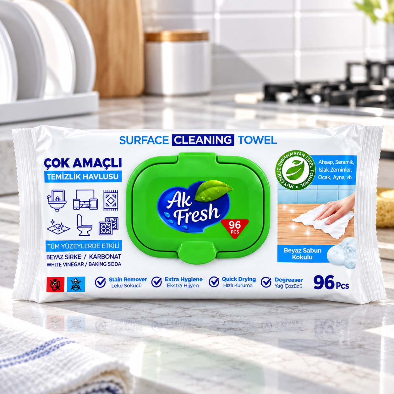 Akfresh Yüzey Havlu 96 Lı