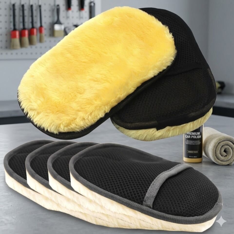 Araba Yıkama Eldiveni Sarı