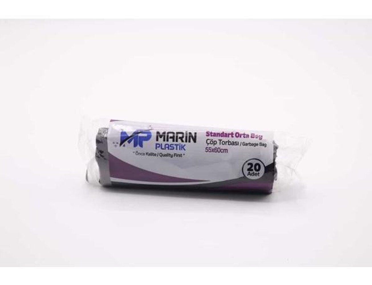 Marin Endüstriyel Orta Boy Çöp Poşeti 55*60 Siyah