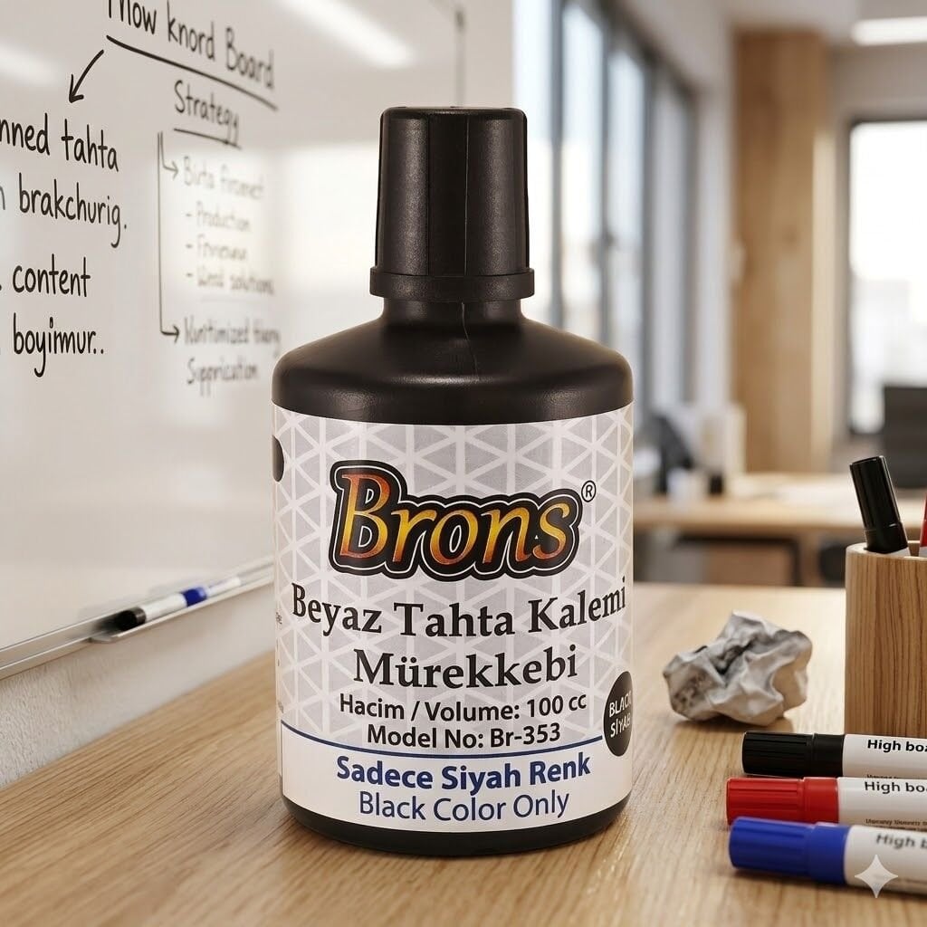 Brons Siyah Tahta Kalemi Mürekkebi 100 Cc Br-353