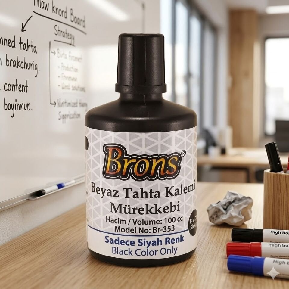 Brons Siyah Tahta Kalemi Mürekkebi 100 Cc Br-353