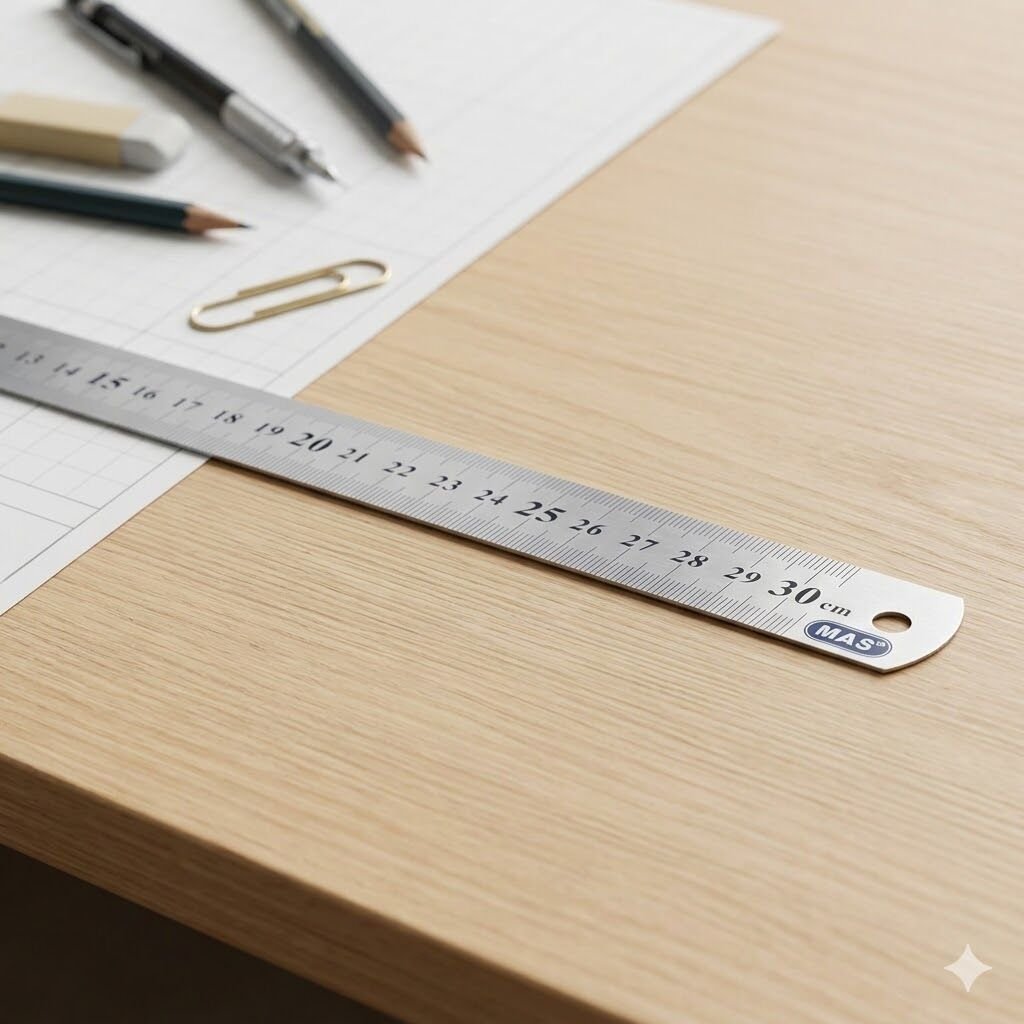 Mas 2330 Çelik Cetvel 30 Cm