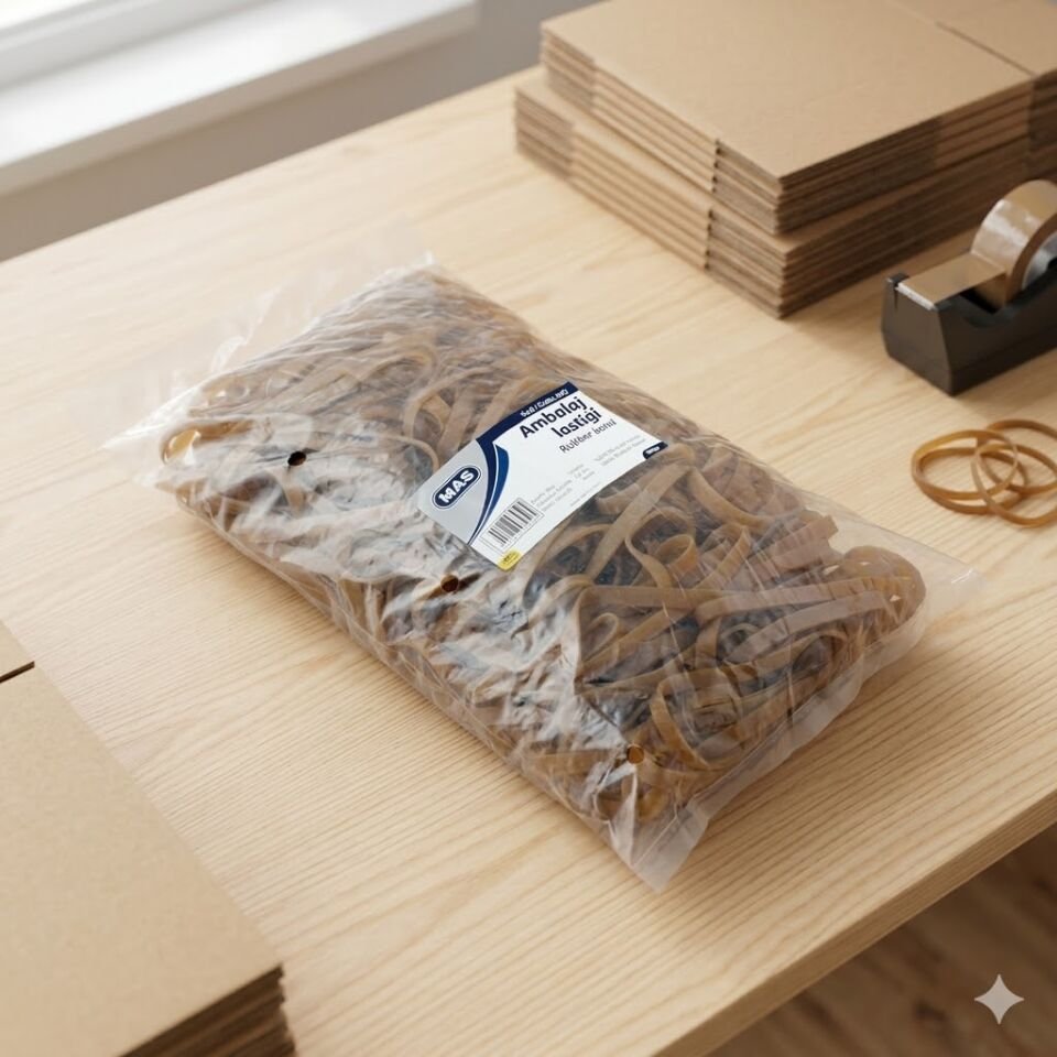 MAS 395 %100 Kauçuk Geniş Lastik 500 Gr