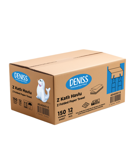 Deniss Z Katlama Havlu 150 li (150*12 )
