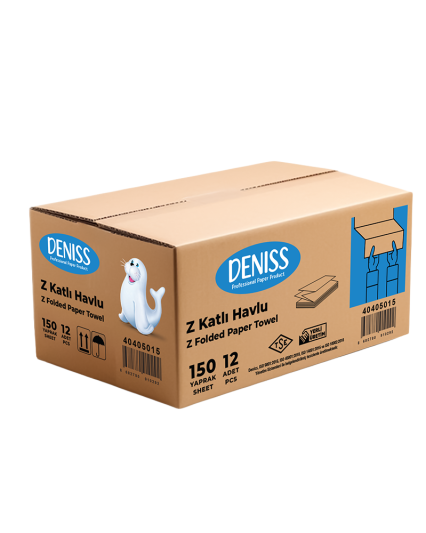 Deniss Z Katlama Havlu 150 li (150*12 )