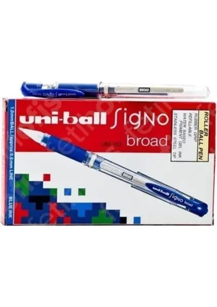 Uni Ball Um-153 Mavi İmza Kalemi 12 Li
