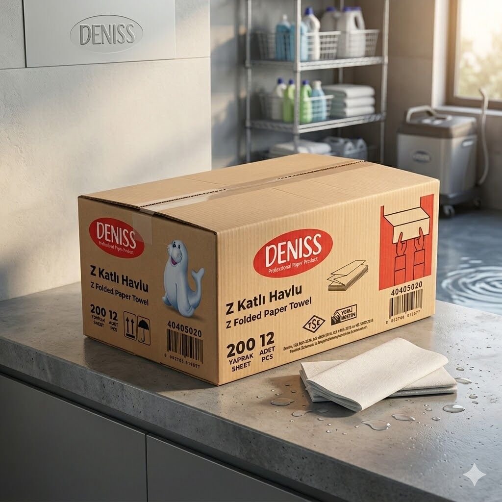 Deniss Z Katlama Havlu 200 Lü  ( 200*12 )