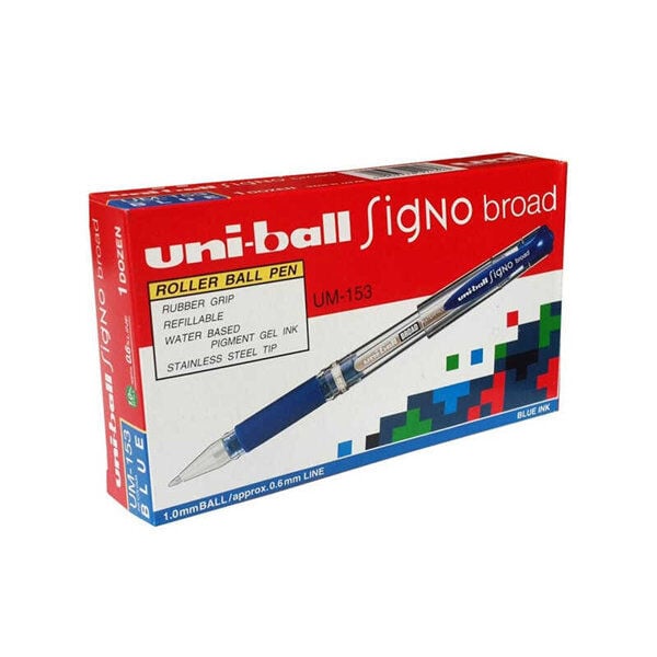 Uni Ball Um-153 Mavi İmza Kalemi 12 Li