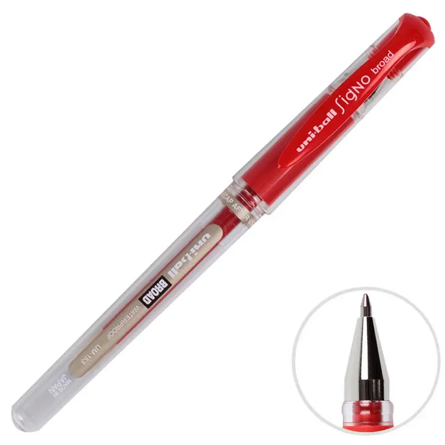 Uni Ball Um-153 Kırmızı İmza Kalemi 12 Li