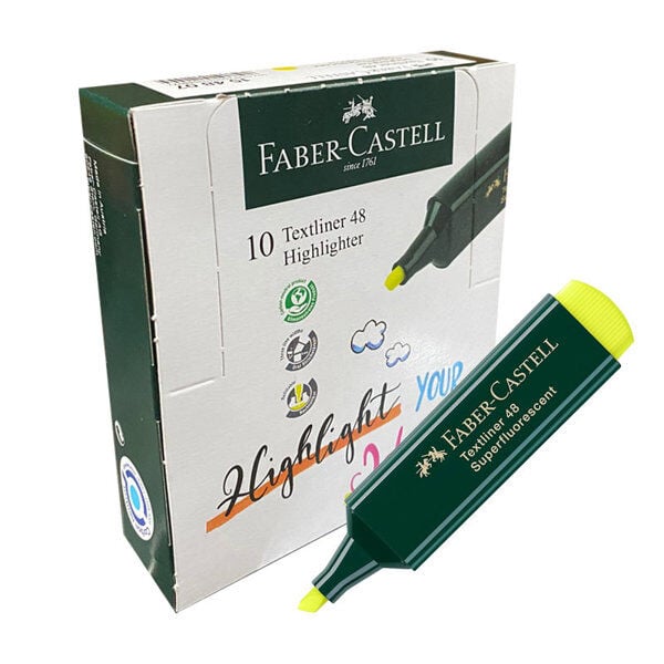 Faber-Castell Fosforlu Kalem Sarı 10'lu''