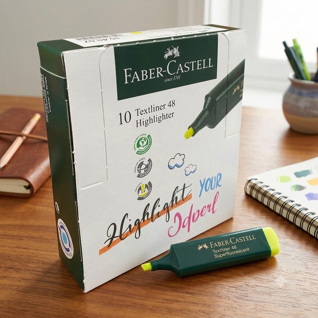 Faber-Castell Fosforlu Kalem Sarı 10'lu''