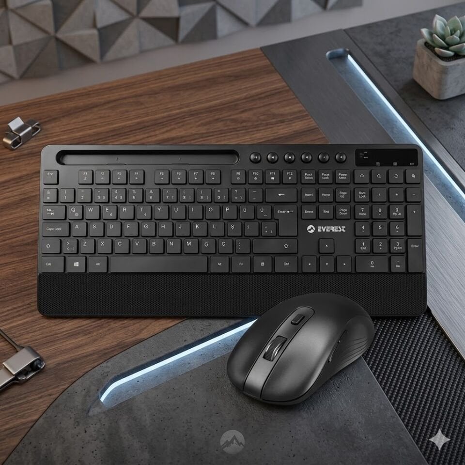 Everest Kablosuz Klavye Km-9676