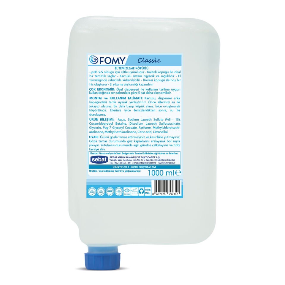 Fommy Köpük Sabun 1000 Ml