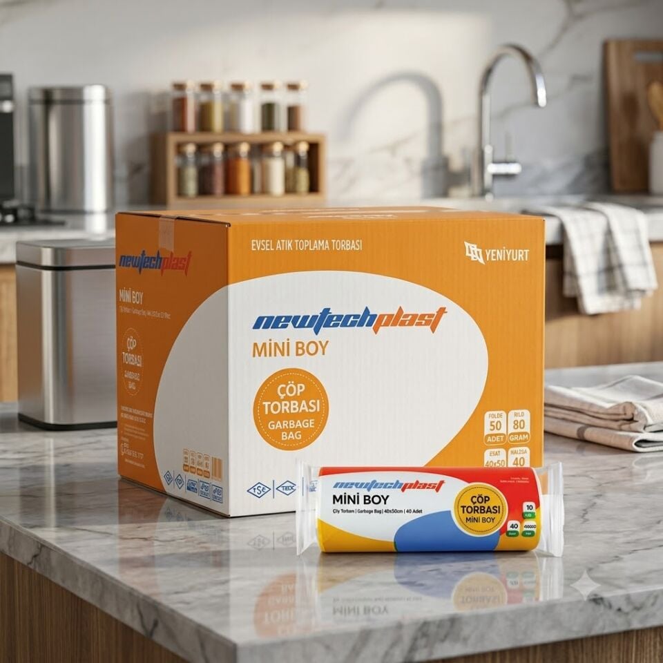 Newtech Mini Çöp Poşeti 40*50 Rulo
