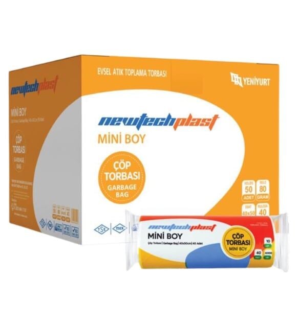 Newtech Mini Çöp Poşeti 40*50 Rulo