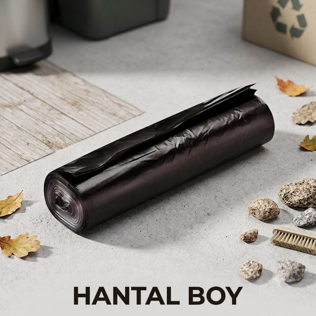 Newtech Hantal Boy Siyah Çöp Poşeti 120*150 1000 Gr 10 Rulo