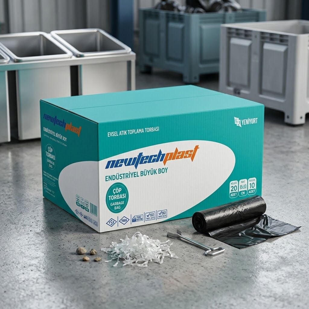 Newtec Plast Endüstriyel Çöp Poşeti 65*80 20 Rulo