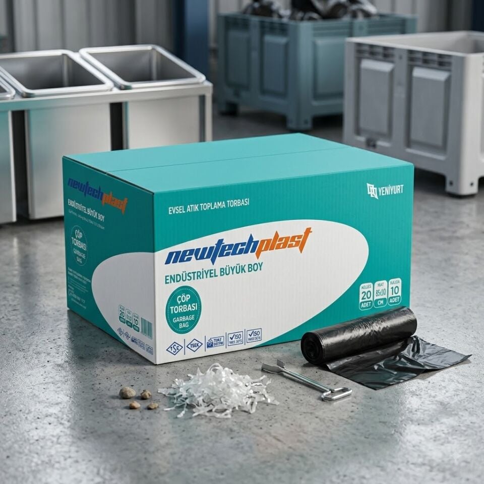 Newtec Plast Endüstriyel Çöp Poşeti 65*80 20 Rulo