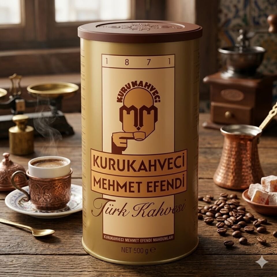 Mehmet Efendi Türk Kahvesi Teneke 500 Gr