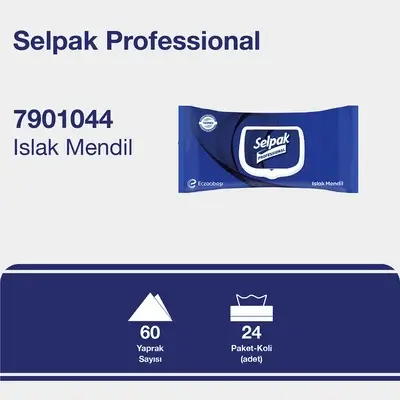 Selpak Professional Islak Mendil 60'lı 24 Paket