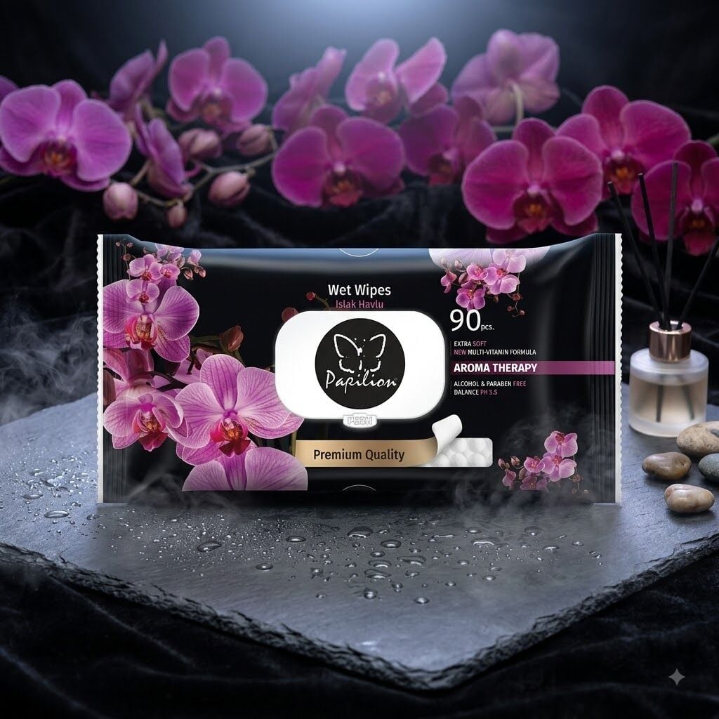 Papilon Islak Mendil Havlu 90 Lı 18 Paket