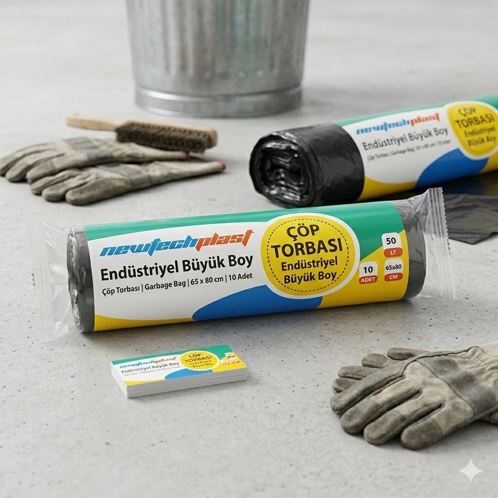 Newtec Plast Endüstriyel Çöp Poşeti 65*80