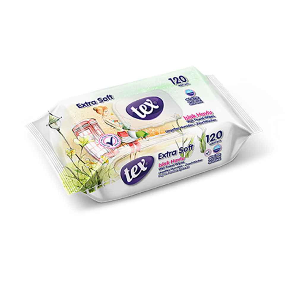 Tex Islak Havlu 120'Li karma 24 Paket