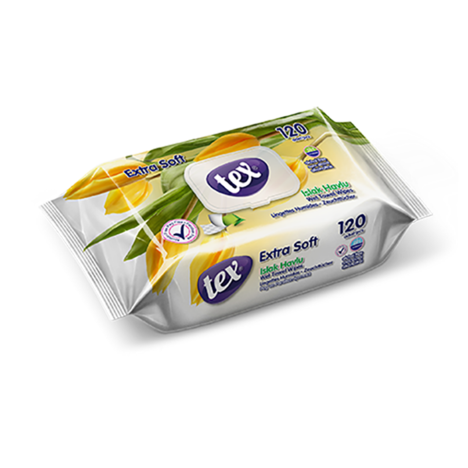 Tex Islak Havlu 120'Li karma 24 Paket