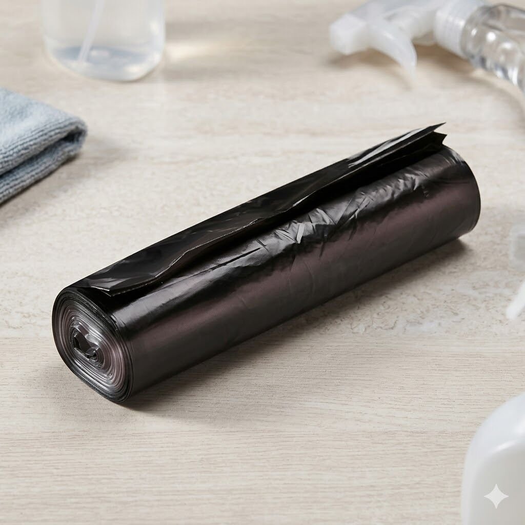 Newtech Plast Endüstriyel Hantal Boy Siyah Çöp Poşeti 120*150   1000 Gr