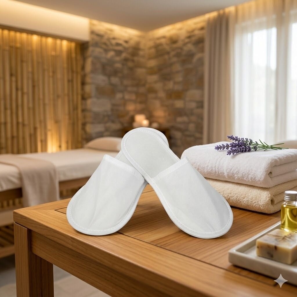 Otel Tipi Tek Kullanımlık Overlok Terlik 1000 Adet