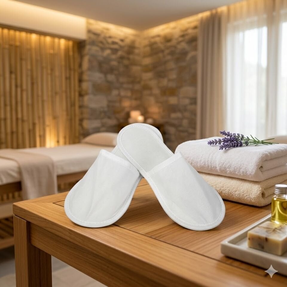 Otel Tipi Tek Kullanımlık Overlok Terlik 1000 Adet