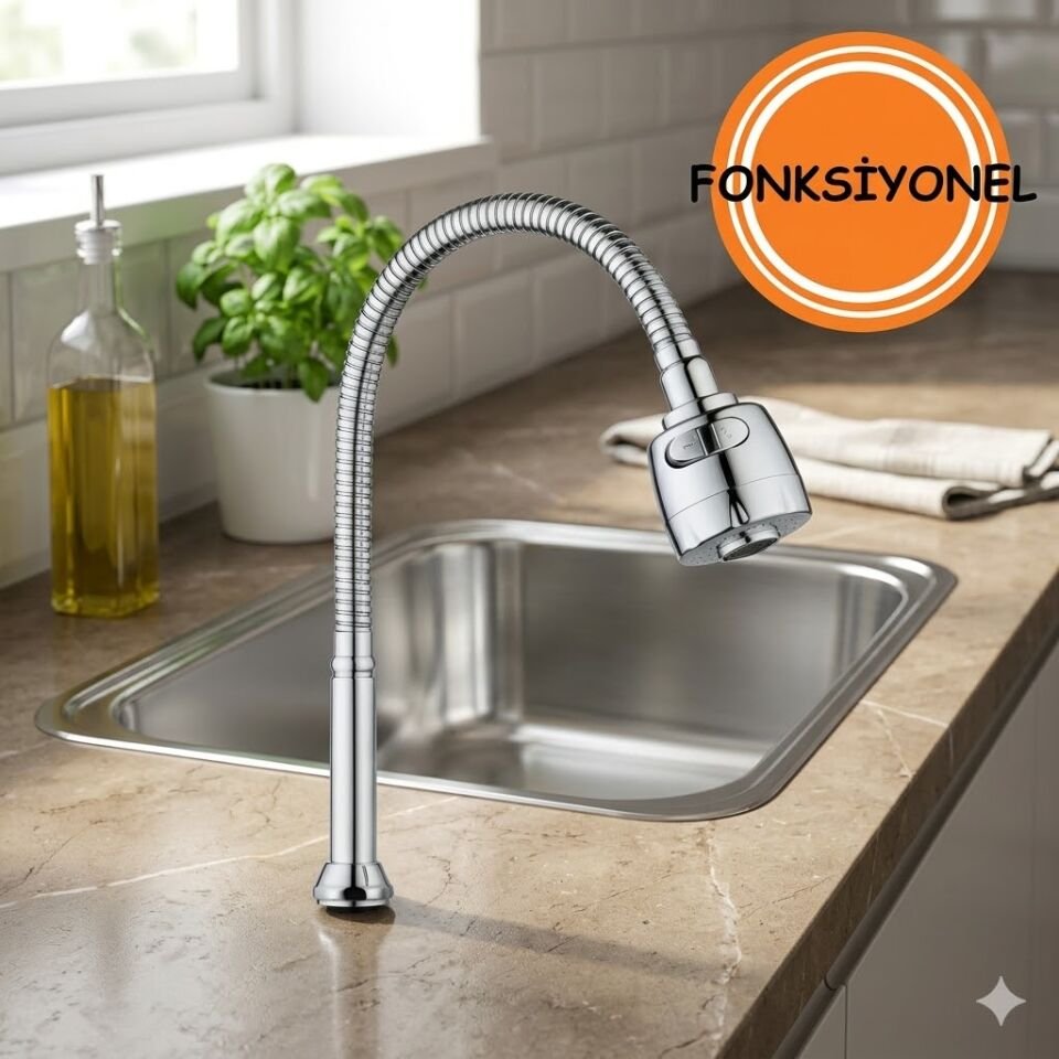 Oynar Başlı  Musluk Başlığı Fonksiyonlu