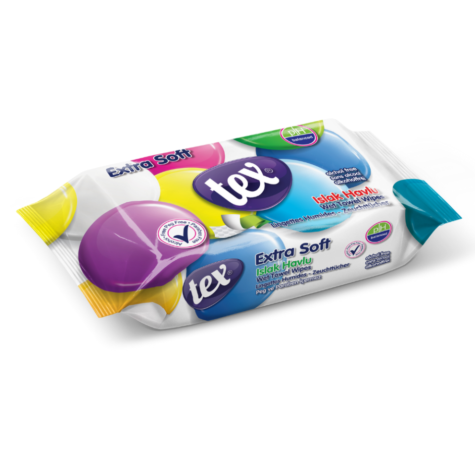 Tex Soft Islak Havlu 60'lı 27 Paket