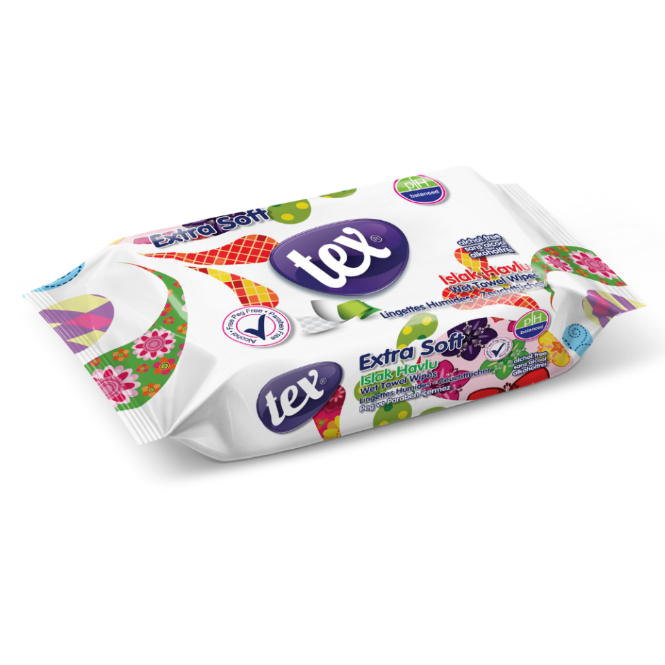Tex Soft Islak Havlu 60'lı 27 Paket