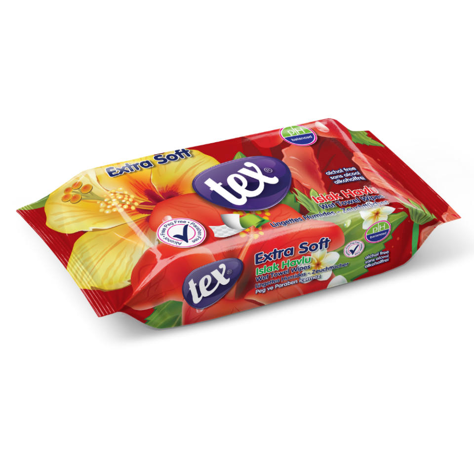 Tex Soft Islak Havlu 60'lı 27 Paket