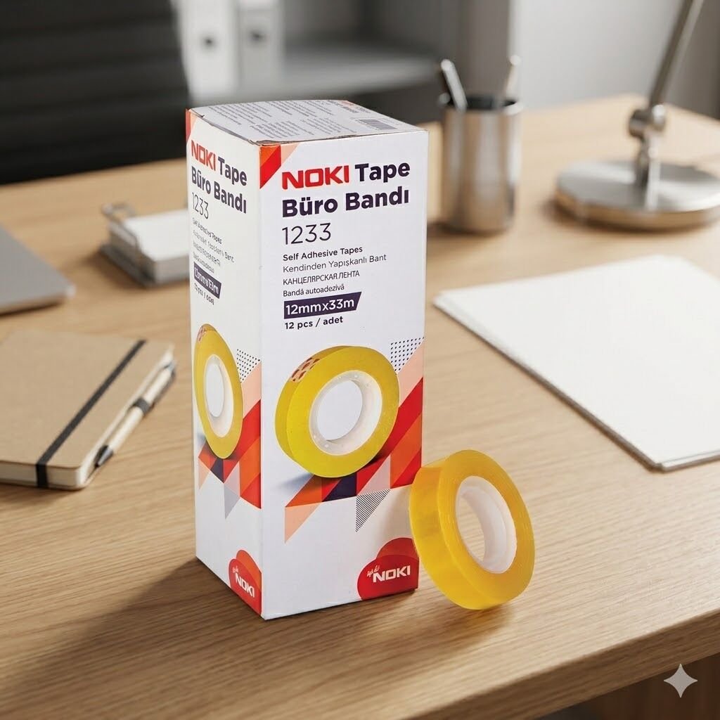Noki Büro Bant 12Mm*33 Metre 12 li
