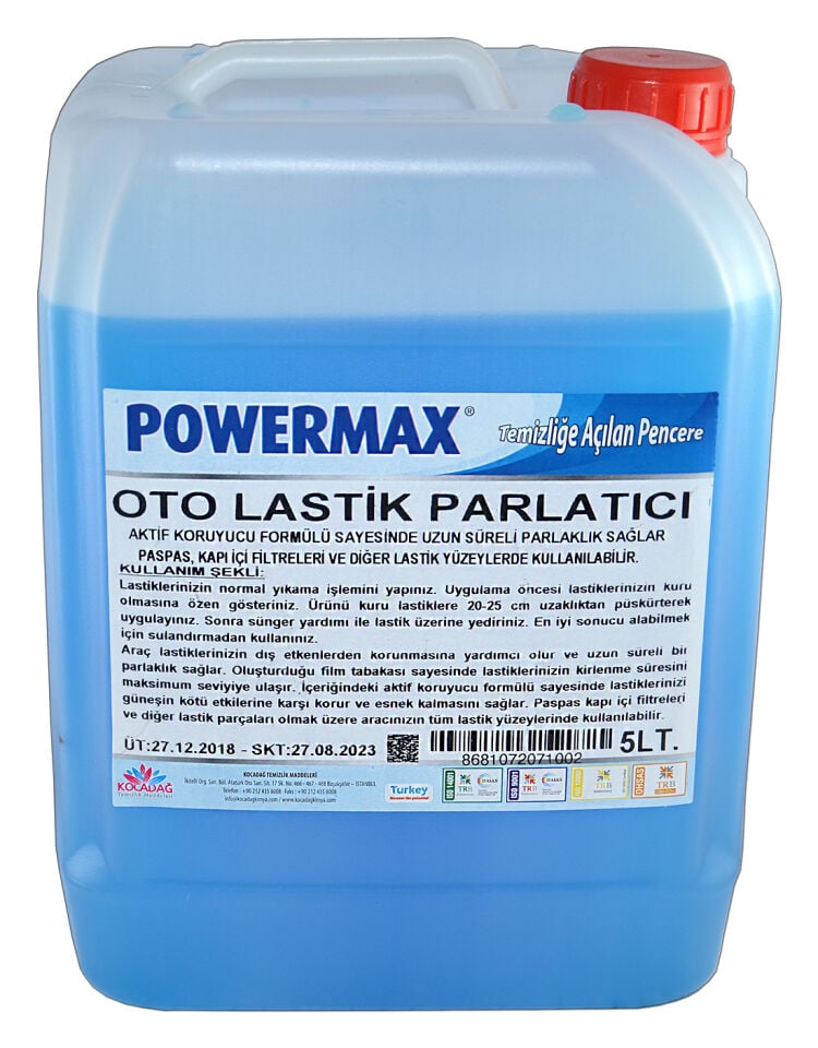 Powermax Oto Lastik Parlatıcı 5 Kg 4 Adet